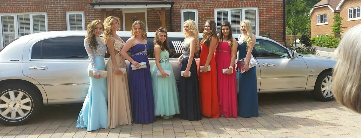 XCLUSIV prom girls in bespoke prom dresses, Horsham