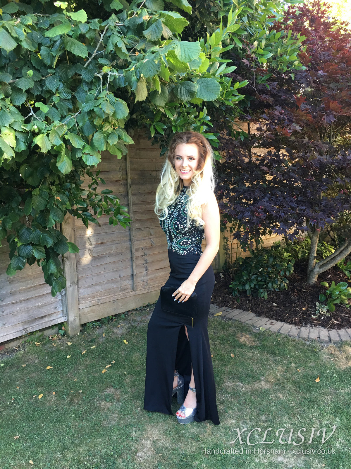 Black Beaded Halter Prom Jumpsuit – XCLUSIV Horsham