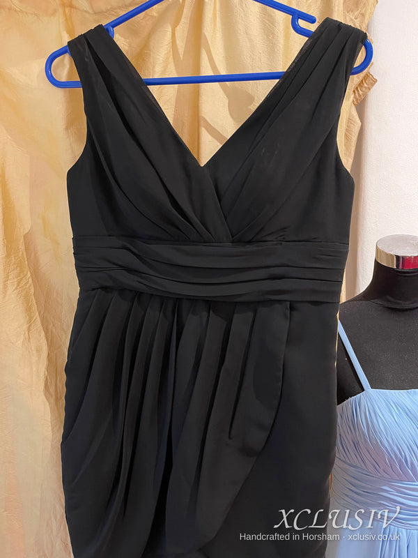 Black Chiffon V-Neck Cocktail Prom & Evening Dress – XCLUSIV Horsham