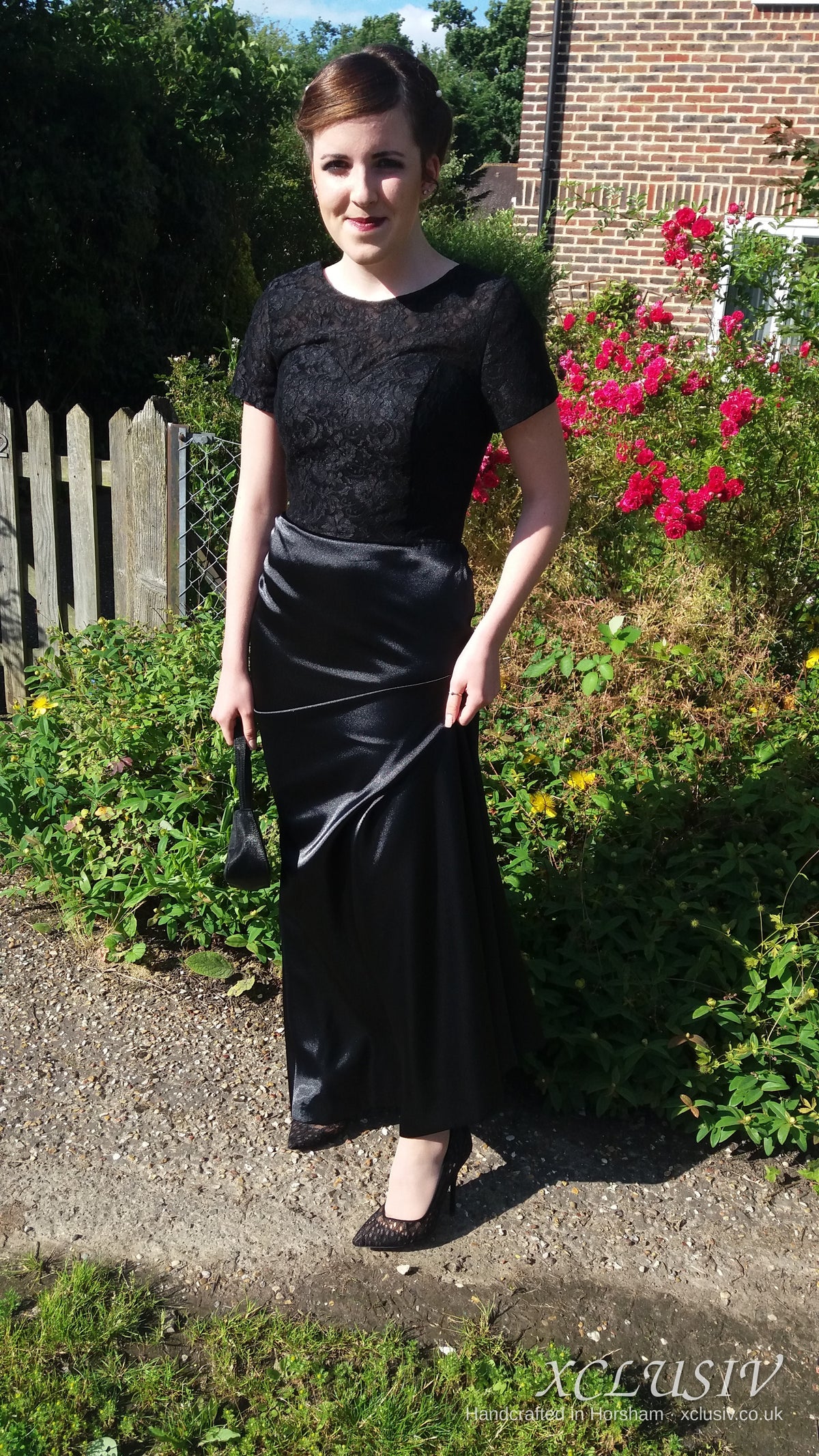 Black Lace Satin Vintage Prom & Evening Dress – XCLUSIV Horsham