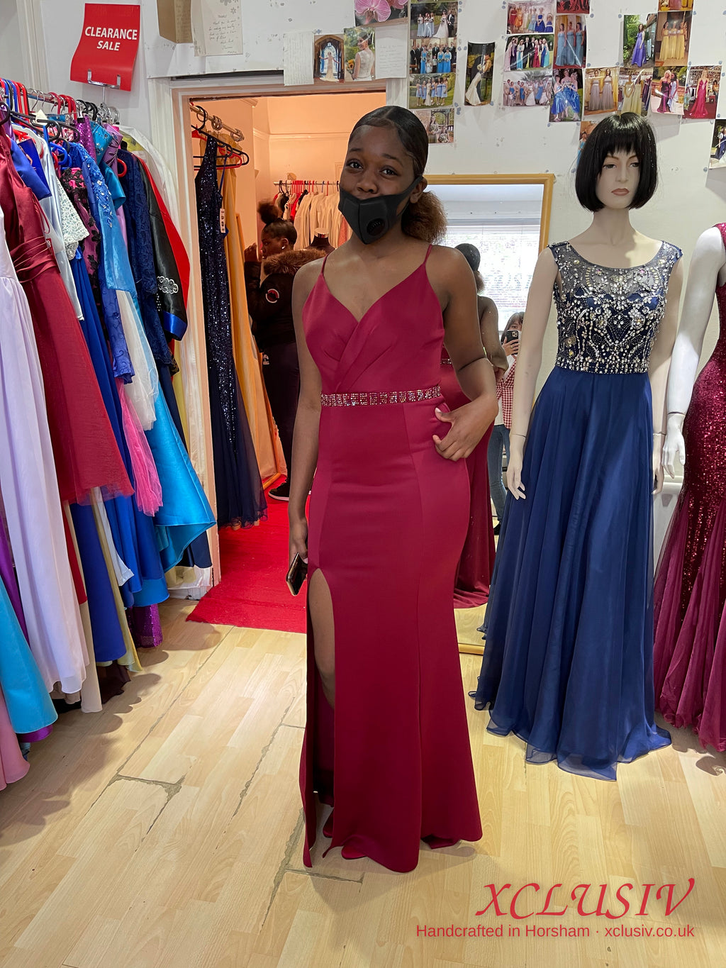 Burgundy Crepe Split Mermaid Prom Dress – XCLUSIV Horsham