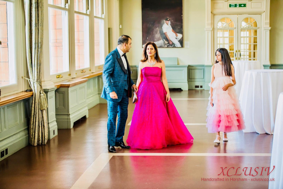Fuchsia Strapless Ball Gown Prom & Evening Dress – XCLUSIV Horsham