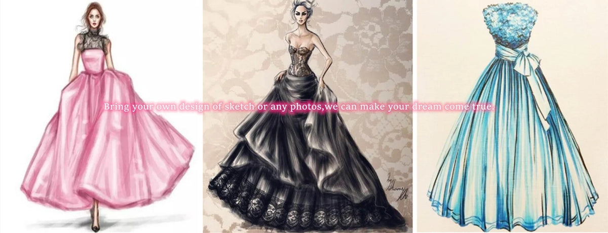 Bring your own design – dress sketches made real by XCLUSIV