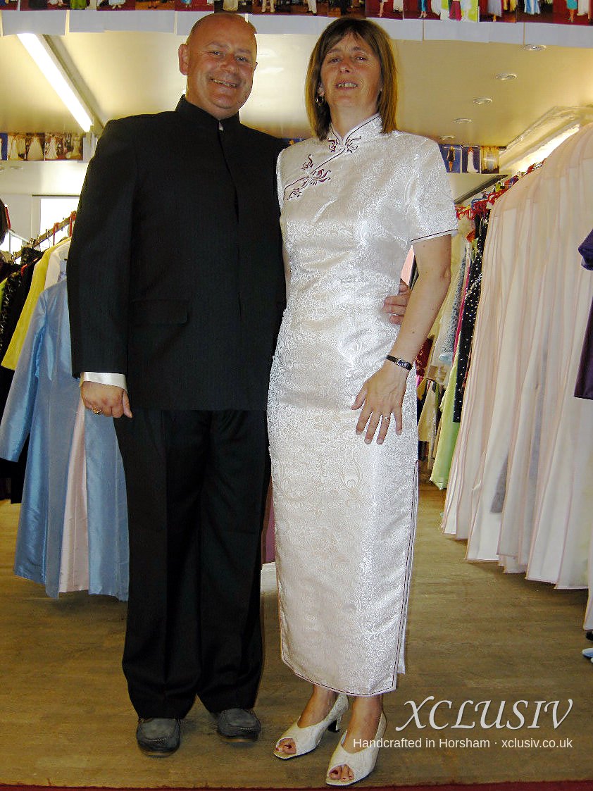 Ivory Brocade Cheongsam Wedding Dress – XCLUSIV Horsham