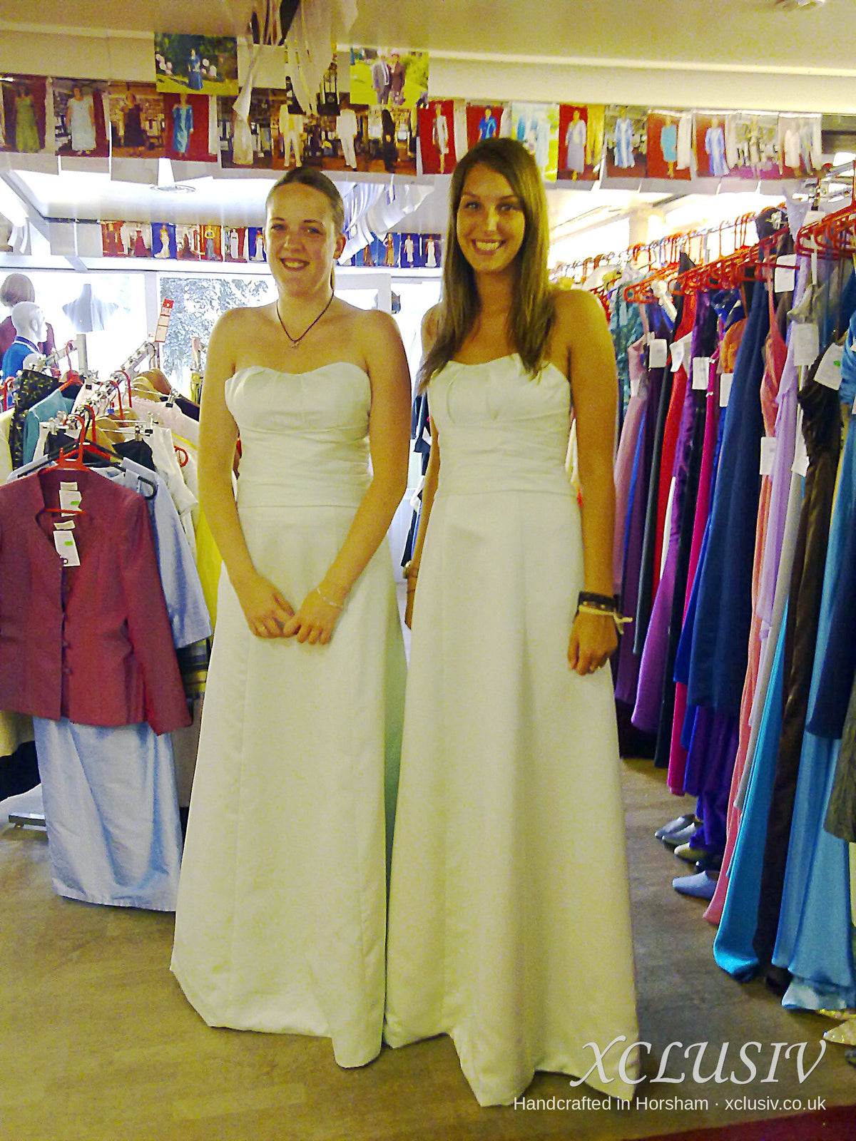 Ivory Satin Strapless Wedding Dresses – XCLUSIV Horsham