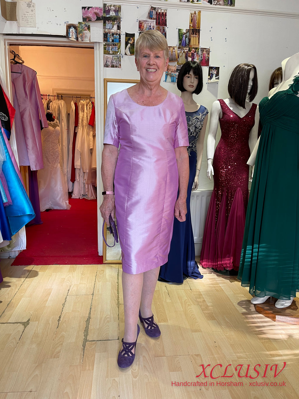 Lilac Silk Dress & Coat – Mother of the Bride – XCLUSIV Horsham