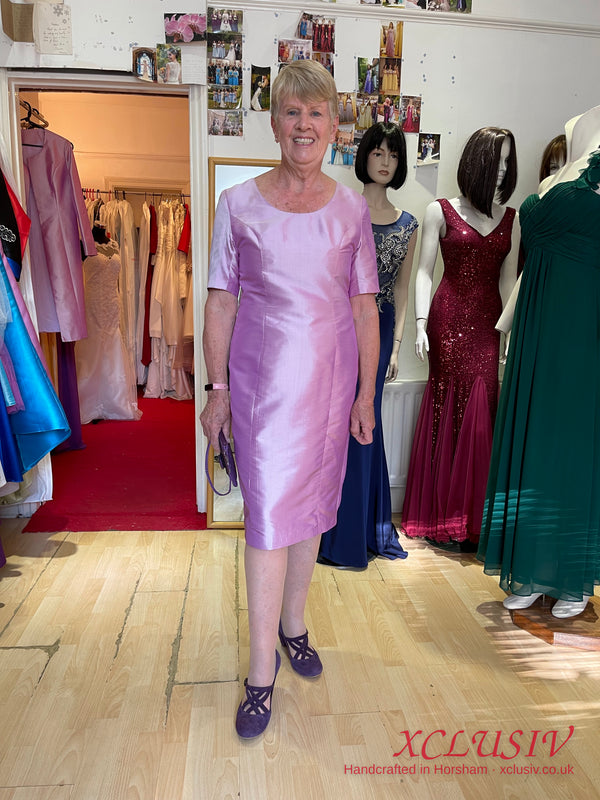Lilac Silk Dress & Coat – Mother of the Bride – XCLUSIV Horsham