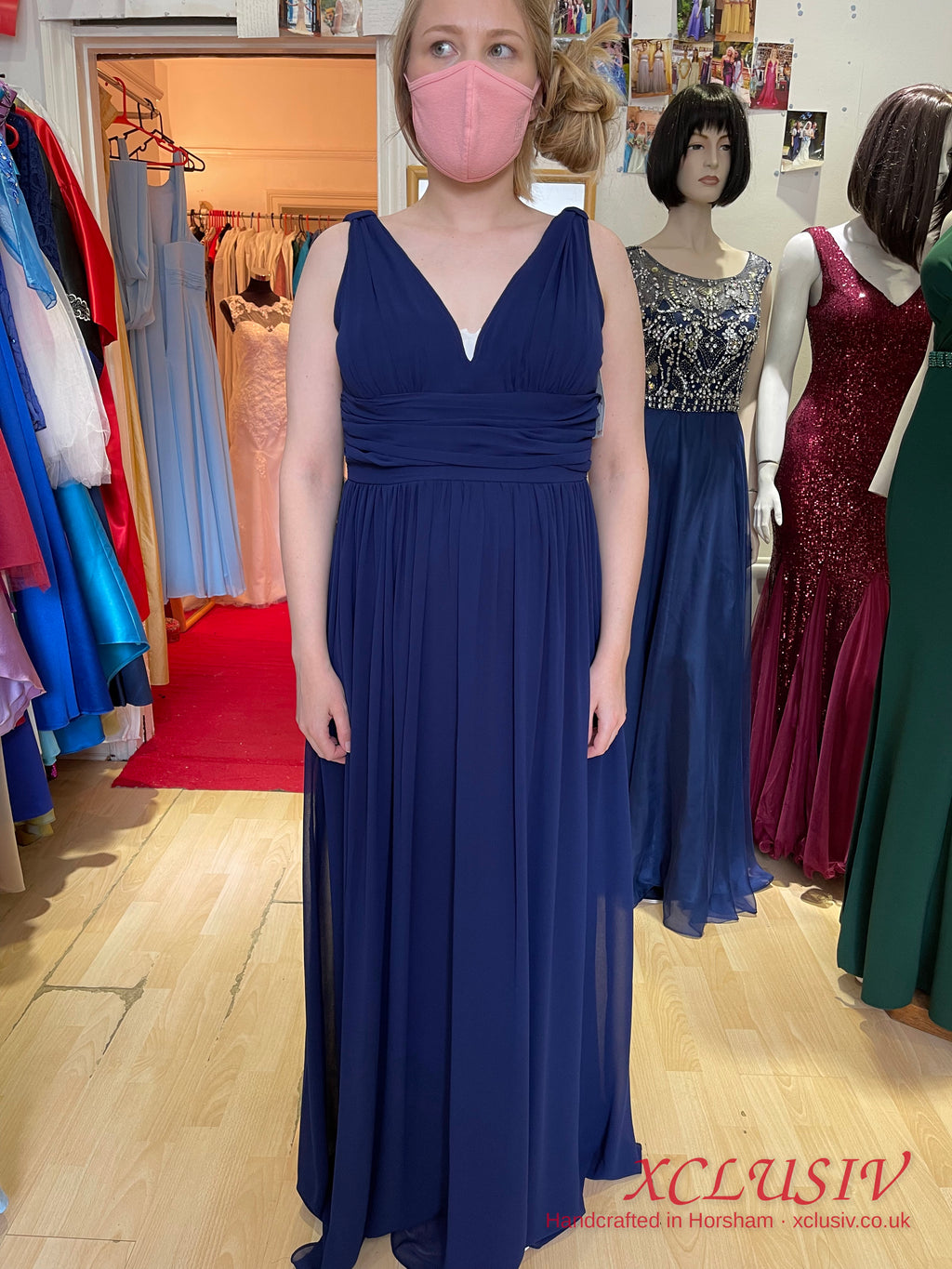 Navy Chiffon Multiway Bridesmaid Dress – XCLUSIV Horsham (view 2)