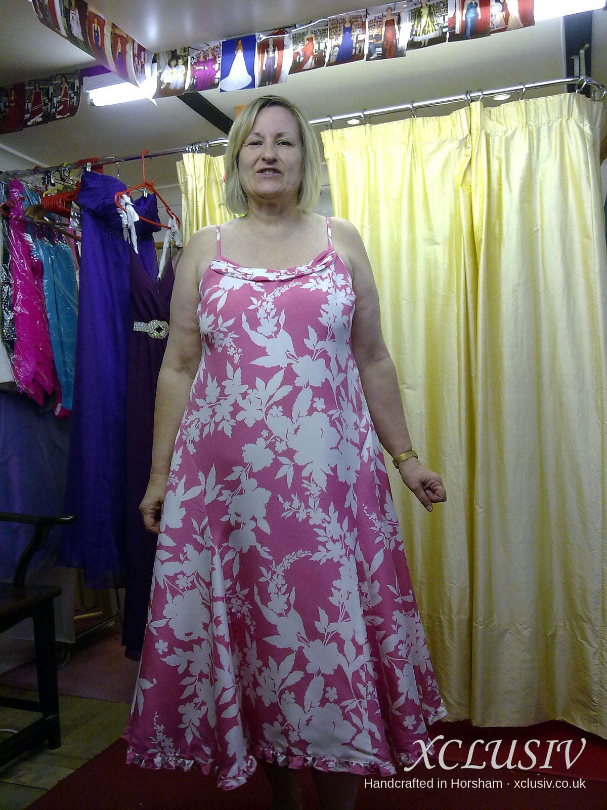 Pink Floral Print Maxi Dress – Mother of the Bride – XCLUSIV Horsham Main image
