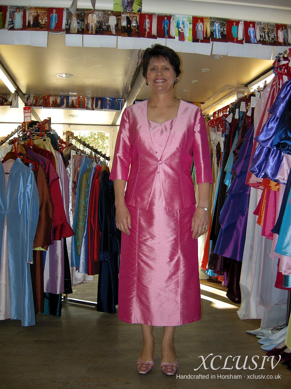 Pink Silk Jacket & Shift Dress – Mother of the Bride – XCLUSIV Horsham