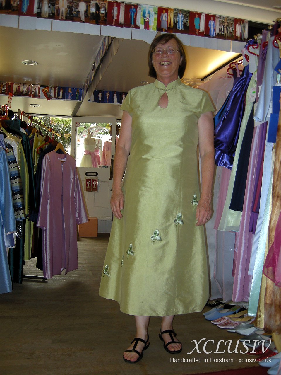 Pistachio Taffeta Keyhole Dress & Jacket – Mother of the Bride – XCLUSIV Horsham
