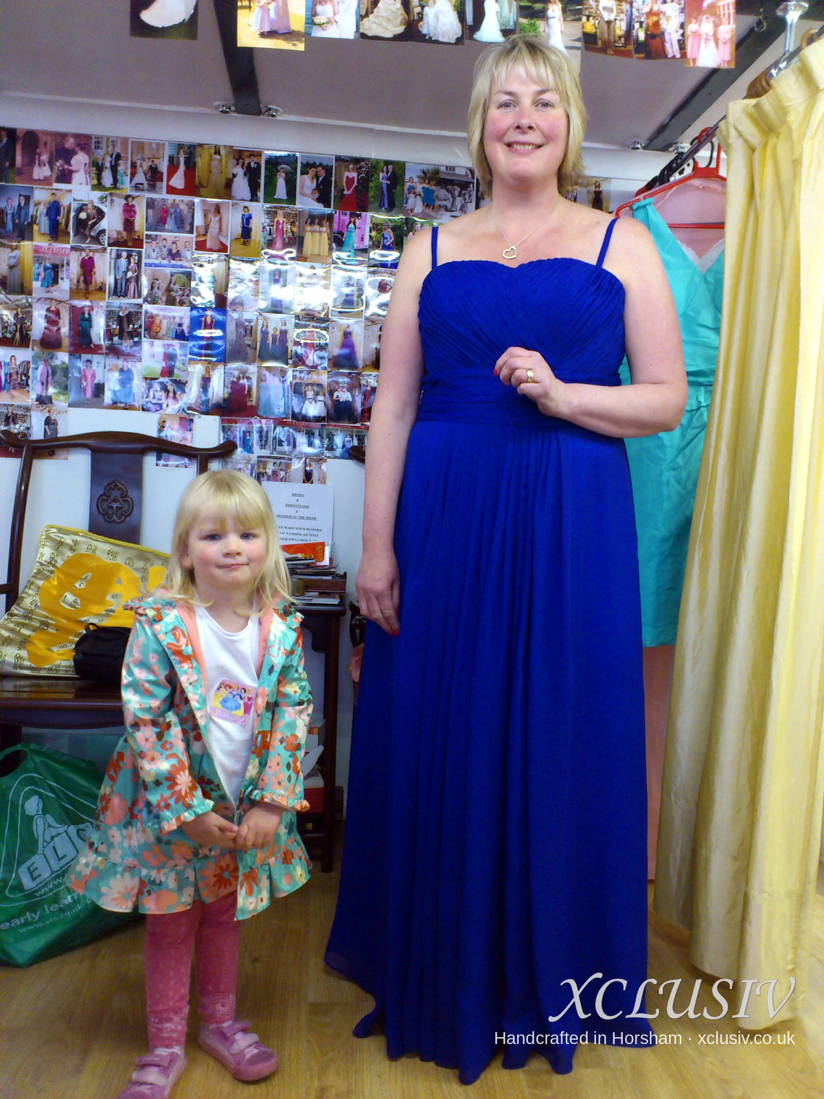Royal Blue Chiffon Long Dress – Mother of the Bride – XCLUSIV Horsham Main image