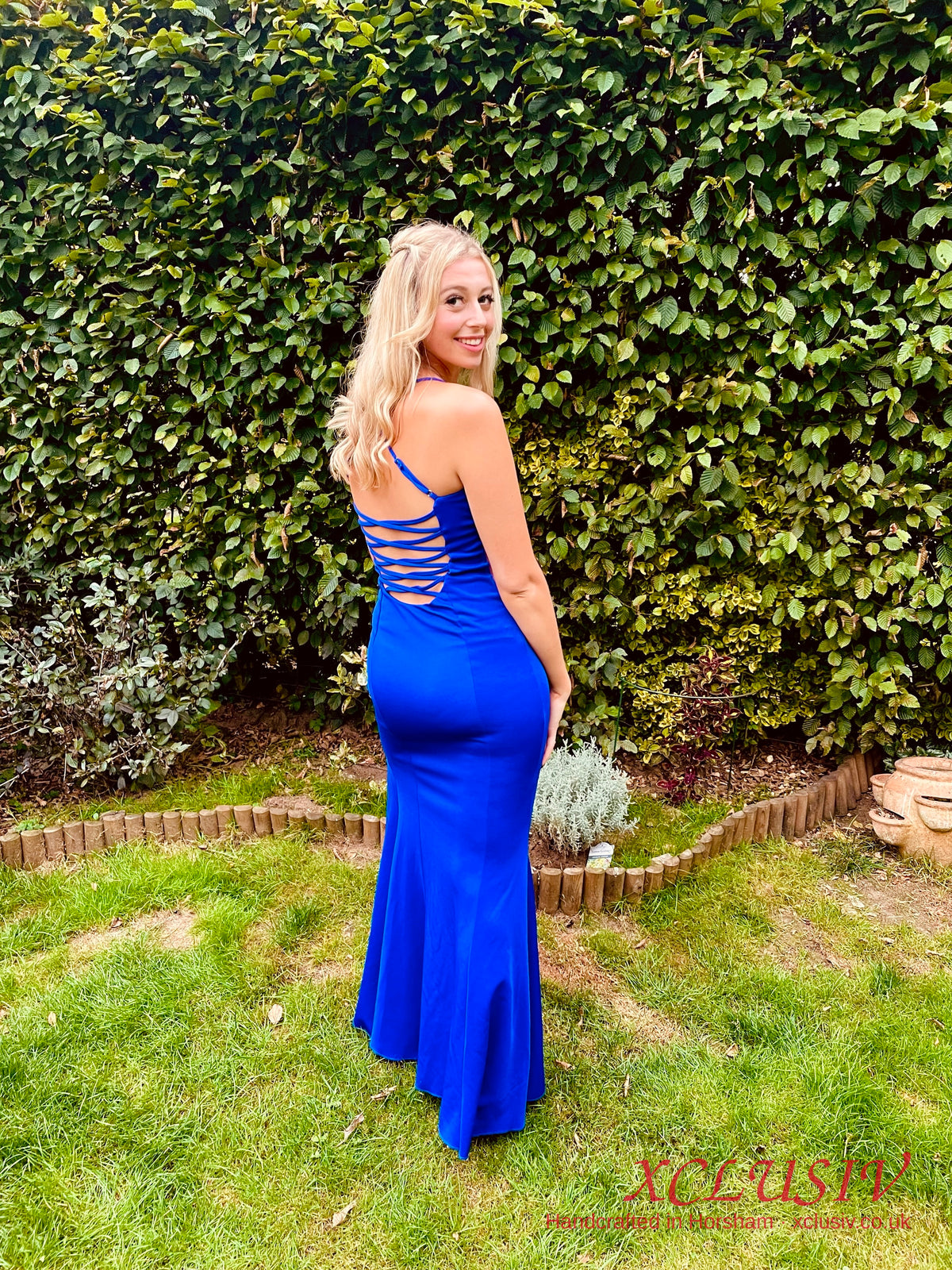 Royal Blue Lace-Up Back Mermaid Prom Dress – XCLUSIV Horsham