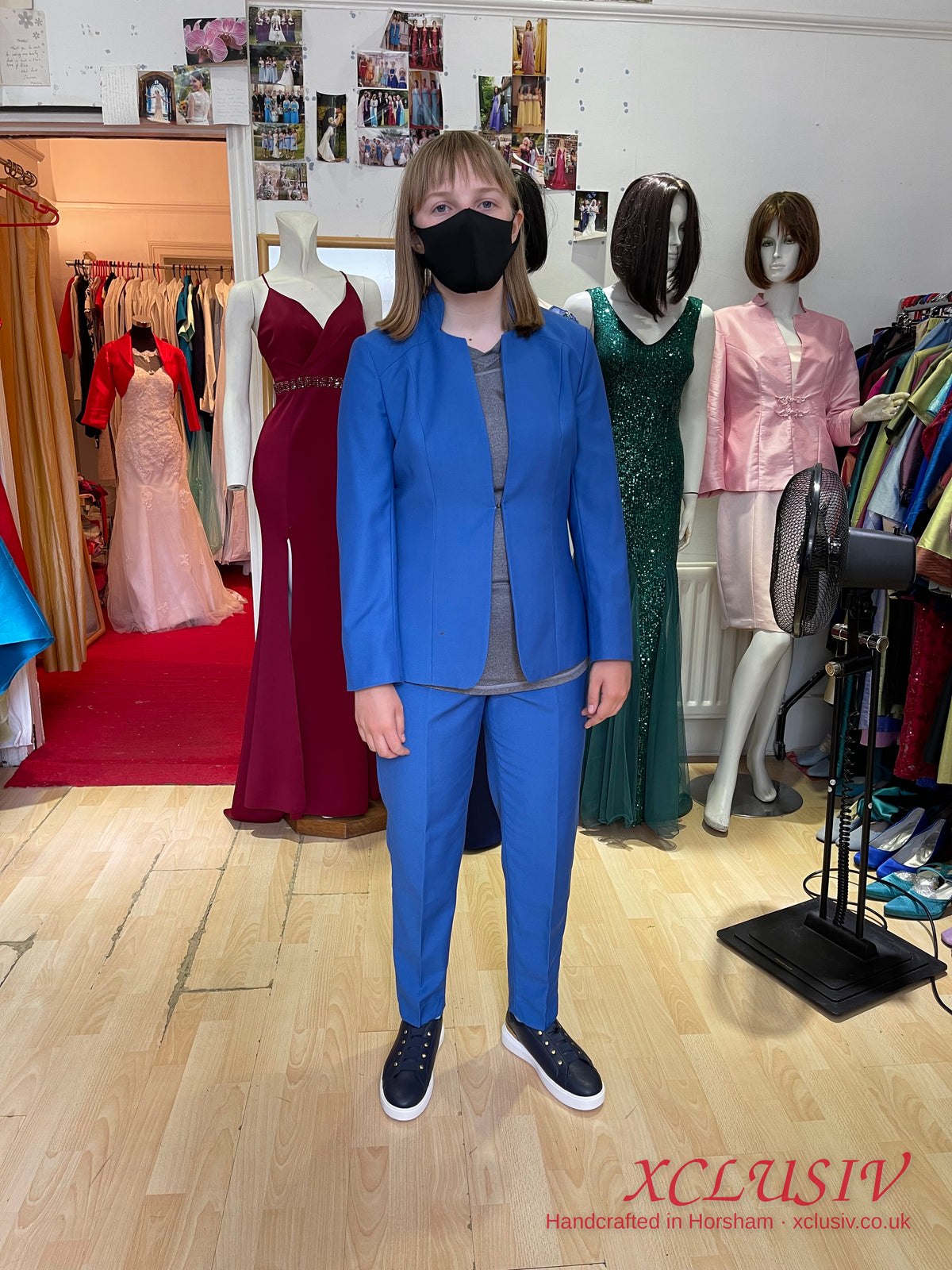 Royal Blue Women's Tailored Trouser Suit – XCLUSIV Horsham (view 2)