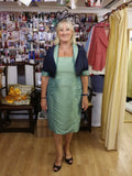 Mother of the bride  outfit (Reversible Balero & knee lenth dress)