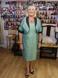 Mother of the bride  outfit (Reversible Balero & knee lenth dress)