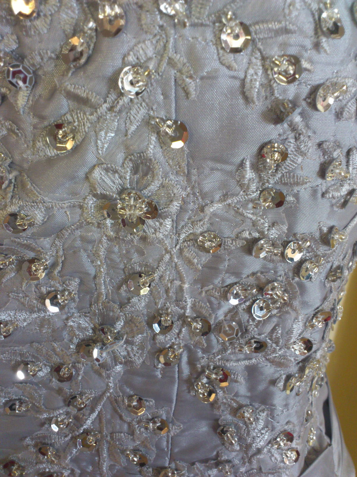 Bespoke Silver Dupion Silk Fishtail Dress & Bolero – XCLUSIV Horsham (view 11)
