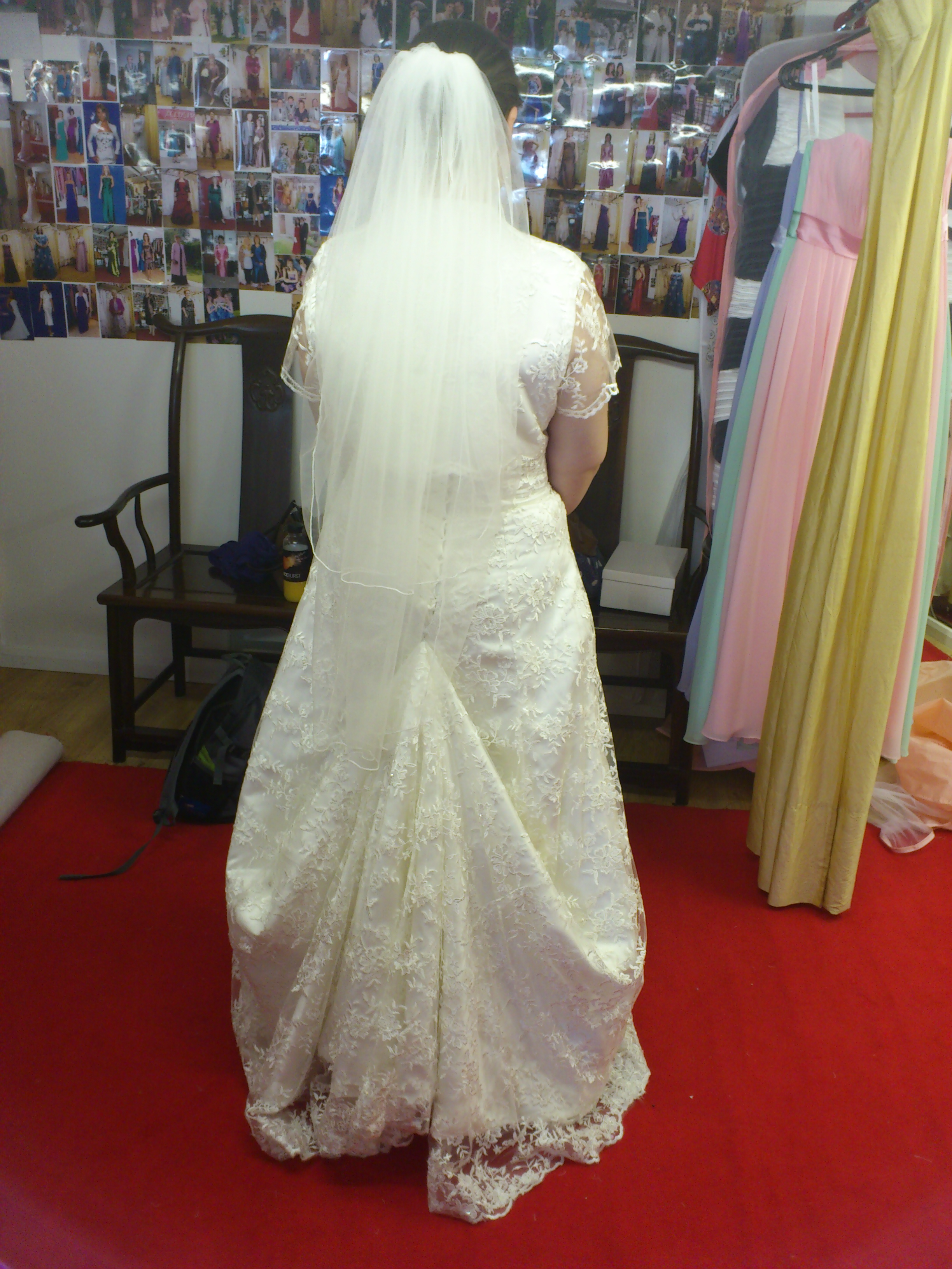 bespoke lace wedding dress