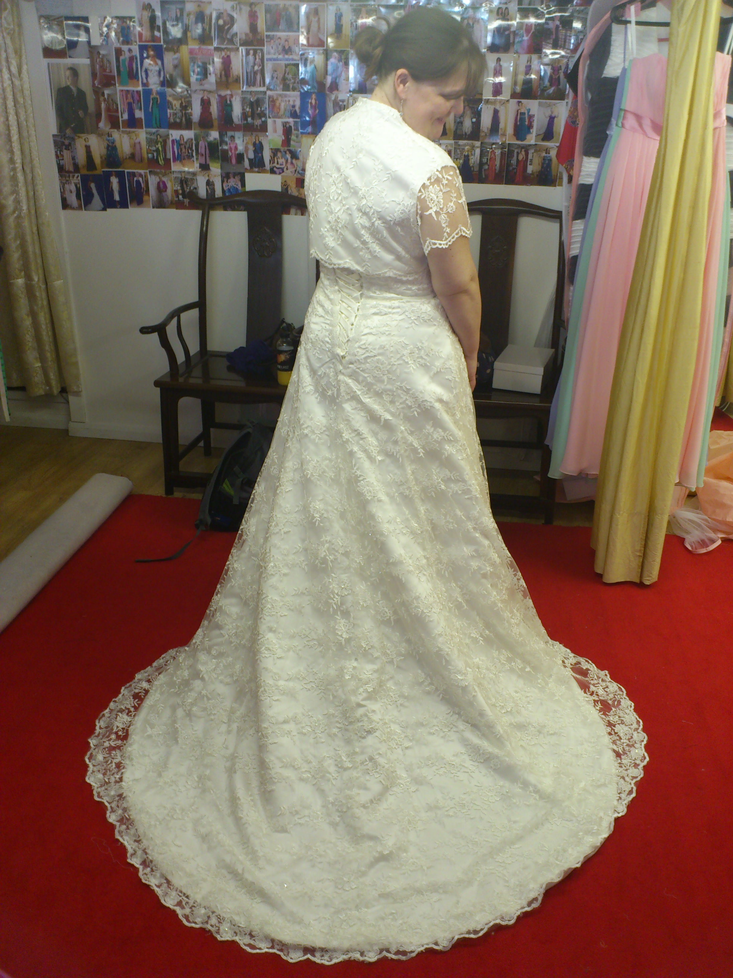 bespoke lace wedding dress