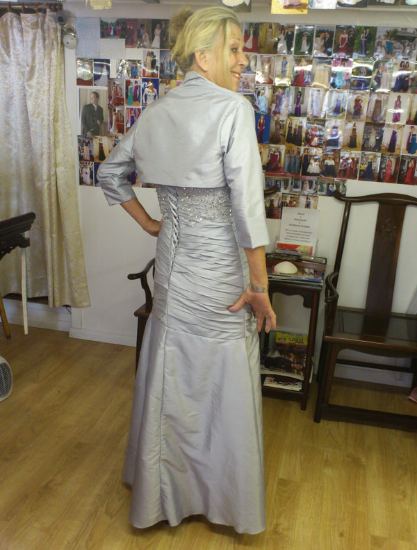 Second marriage silver dress, Sussex - XCLUSIV