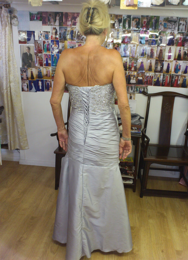 Matching bolero for silver fishtail dress - XCLUSIV