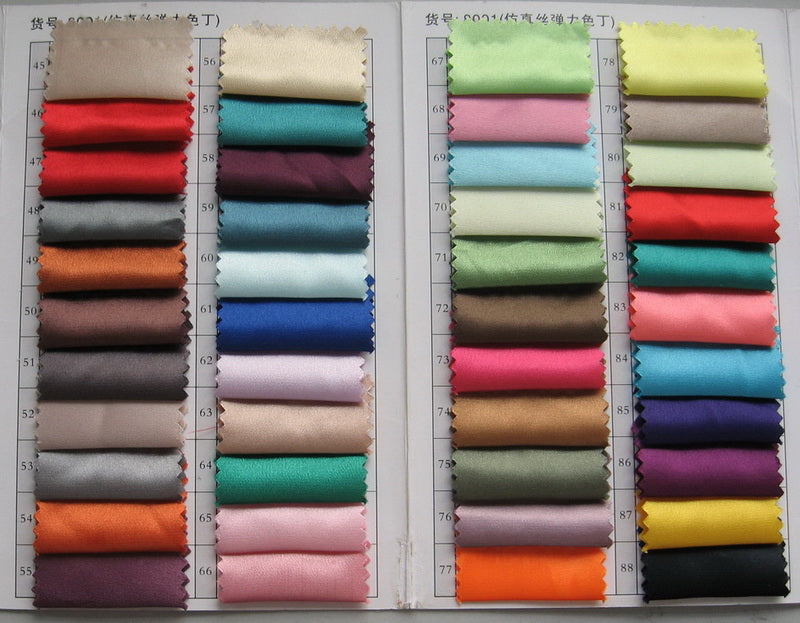 Imitation Silk Fabric Colour Chart & Swatches Secondary image