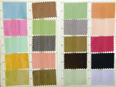 Taffeta colour chart 5 – XCLUSIV
