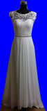 Floaty Chiffon Wedding Dress With lace Top