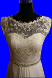 Floaty Chiffon Wedding Dress With lace Top