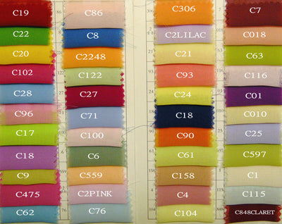 Chiffon colour chart 1 – XCLUSIV