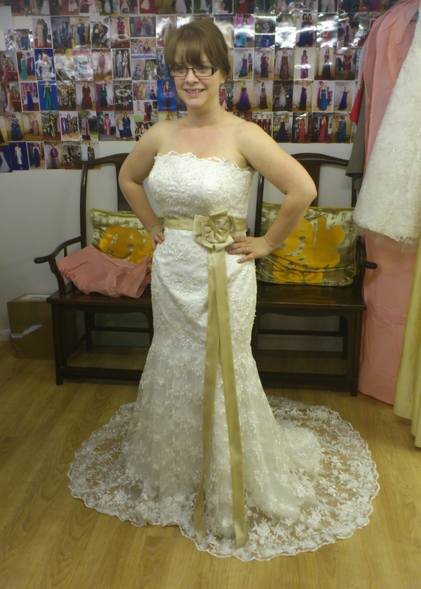Bride in bespoke gown - XCLUSIV
