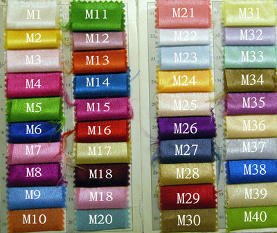Satin colour chart 1 – XCLUSIV